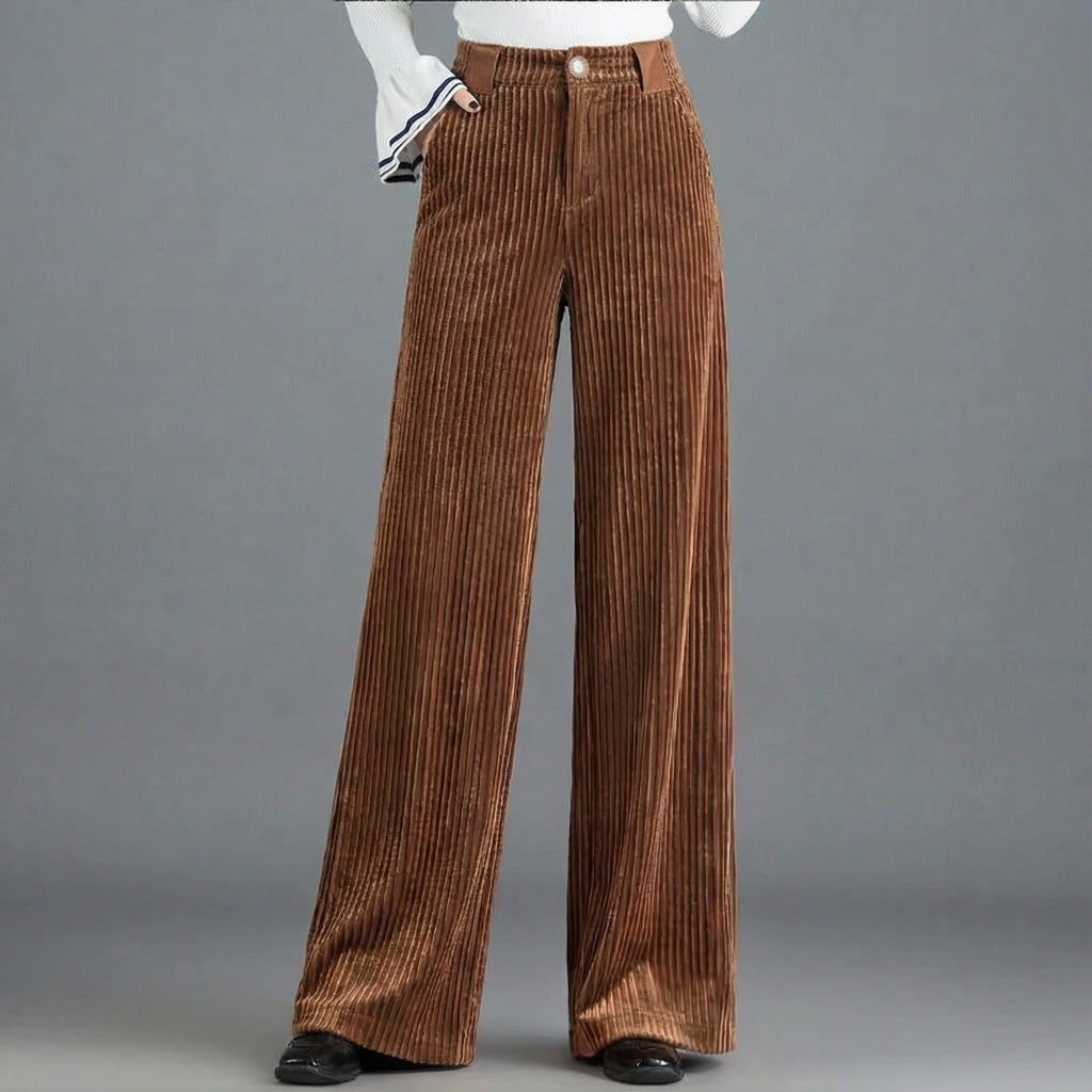 Women's Corduroy Trousers-Caleidostore