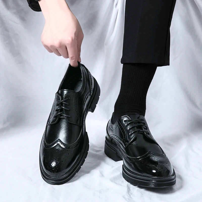 Men's Premium Leather Dress Shoes-Caleidostore
