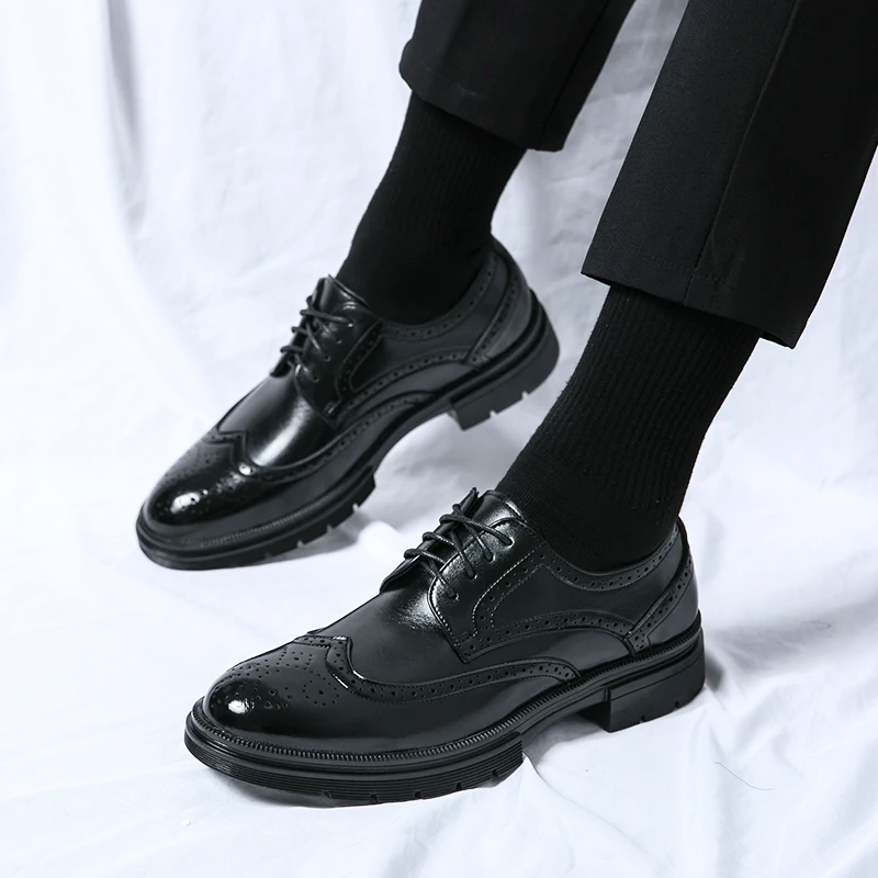 Men's Premium Leather Dress Shoes-Caleidostore