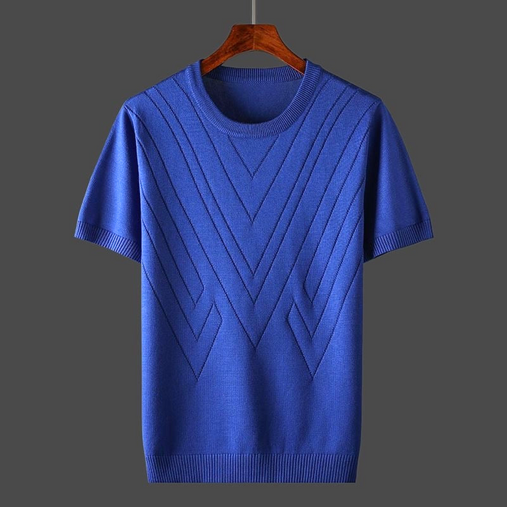 Men's Merino Wool Cashmere Blend T-Shirt-Caleidostore