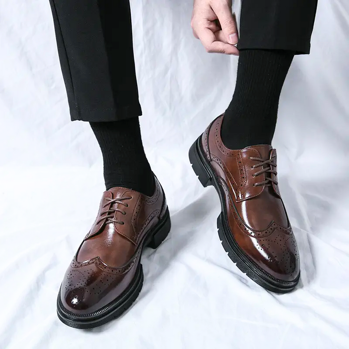 Men's Premium Leather Dress Shoes-Caleidostore