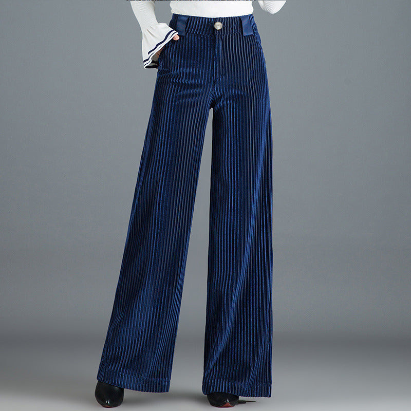 Women's Corduroy Trousers-Caleidostore