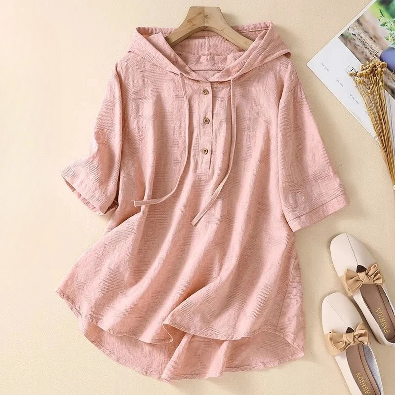 Women's Hooded Blouse-Caleidostore