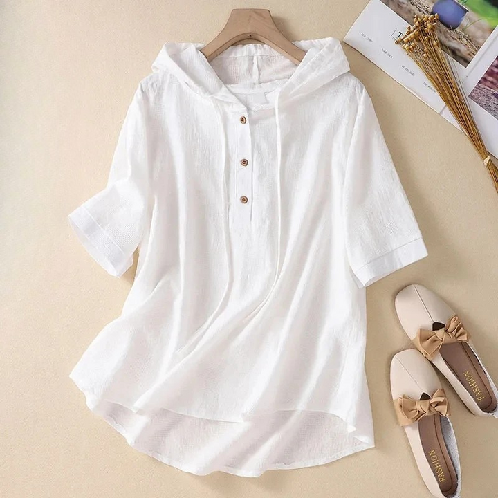 Women's Hooded Blouse-Caleidostore