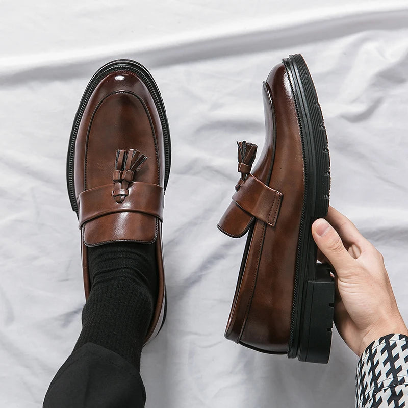 Men's Premium Leather Dress Shoes-Caleidostore