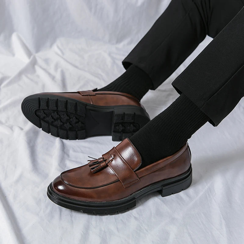 Men's Premium Leather Dress Shoes-Caleidostore