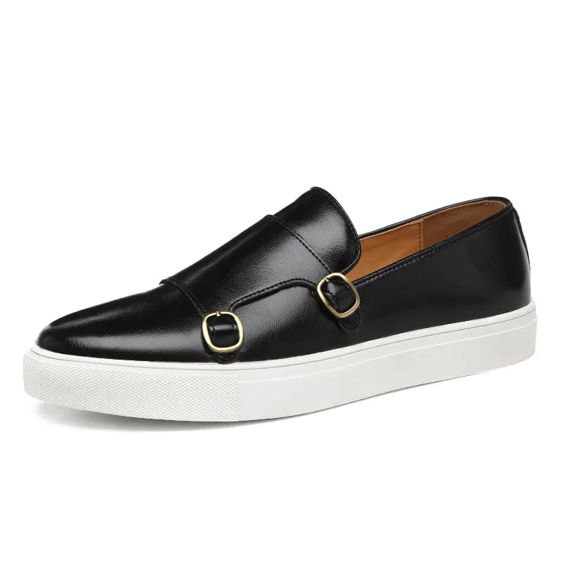 Men's Leather Casual Shoes-Caleidostore