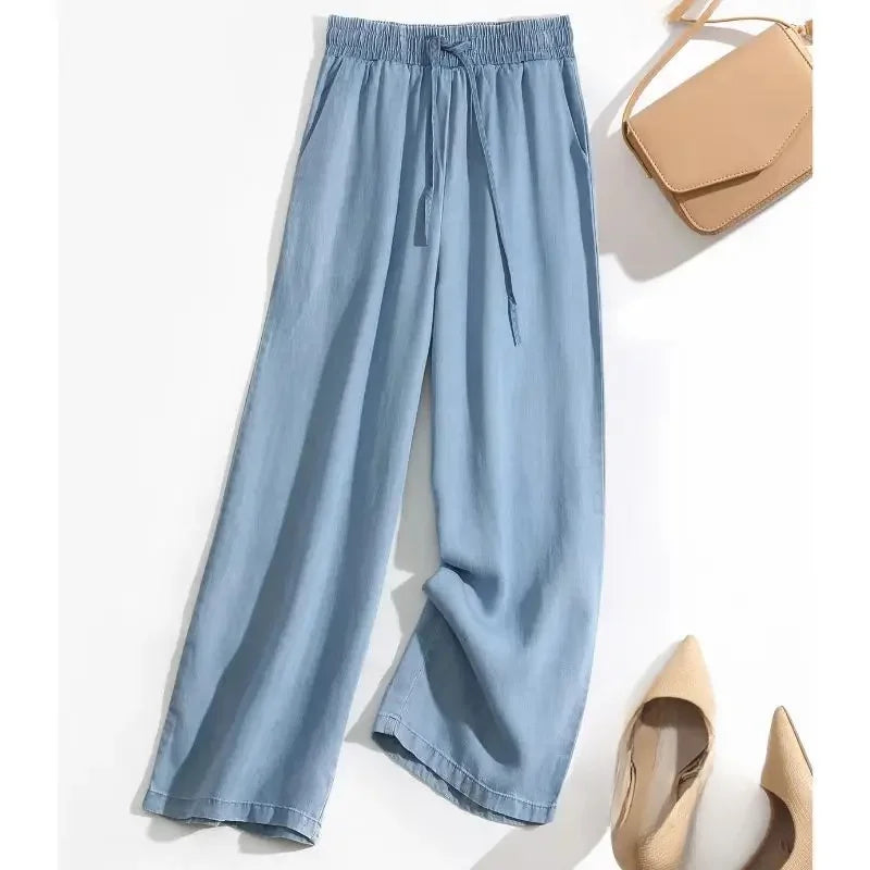 Women's Wide Leg Pants-Caleidostore