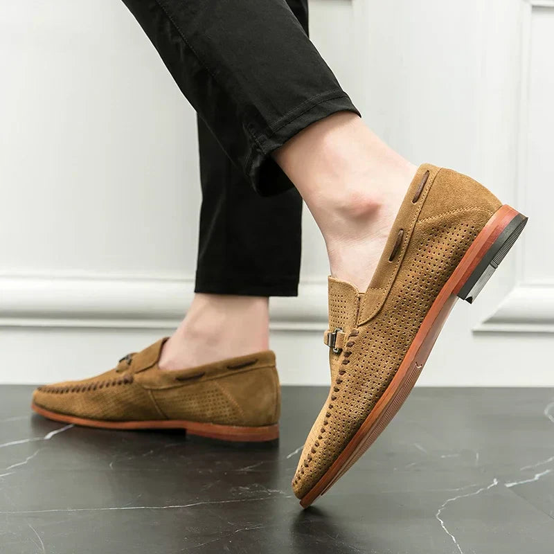 Men's Leather Dress Shoes-Caleidostore