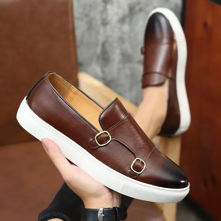 Men's Leather Casual Shoes-Caleidostore