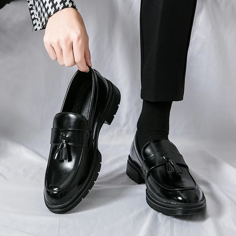 Men's Premium Leather Dress Shoes-Caleidostore