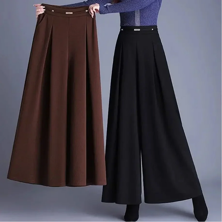 Women's Wide-Leg Trousers-Caleidostore
