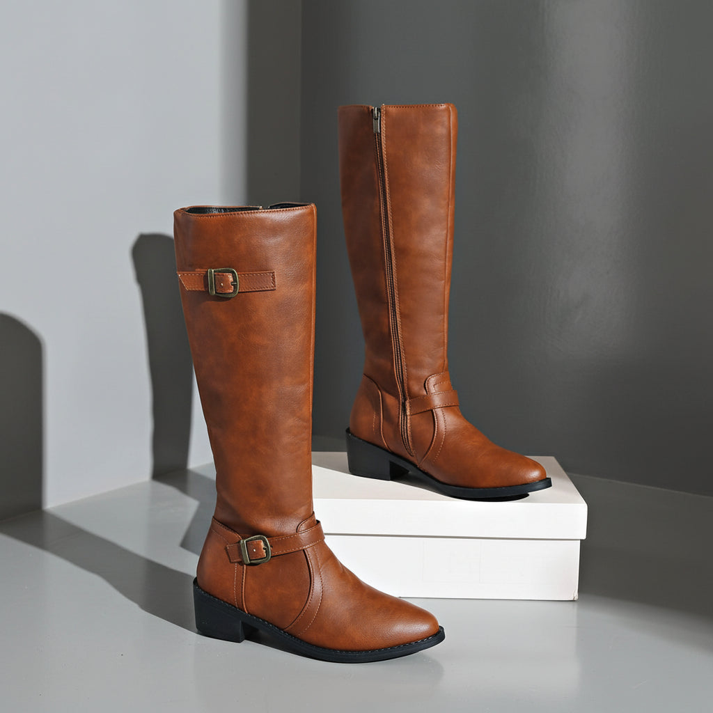 Women's High Top Fashion Boots-Caleidostore
