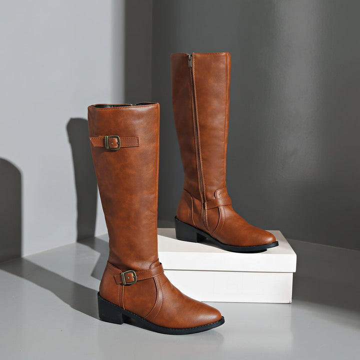 Women's High Top Fashion Boots-Caleidostore