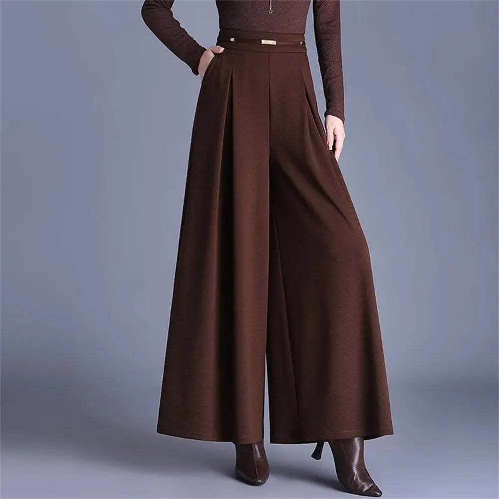 Women's Wide-Leg Trousers-Caleidostore