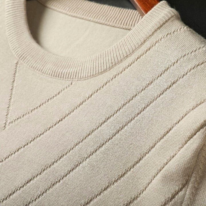 Men's Merino Wool Cashmere Blend T-Shirt-Caleidostore