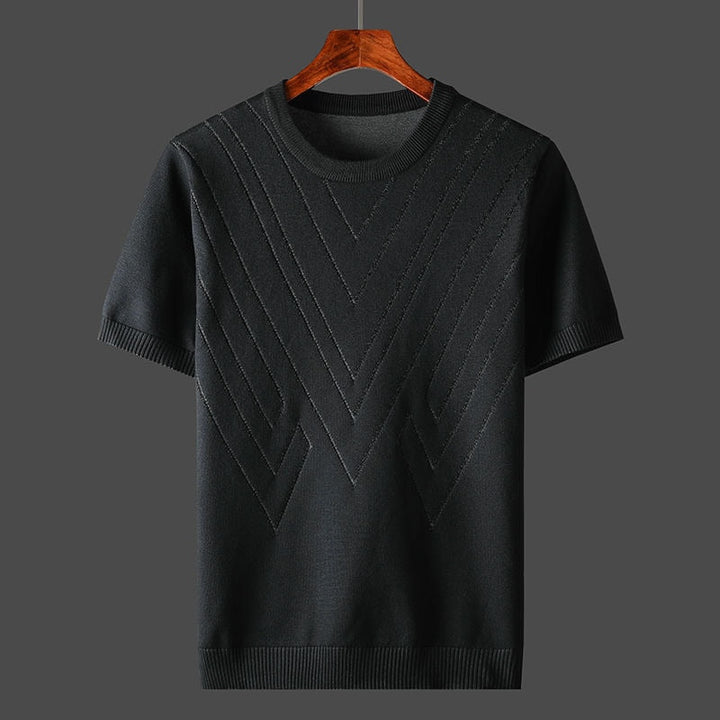 Men's Merino Wool Cashmere Blend T-Shirt-Caleidostore
