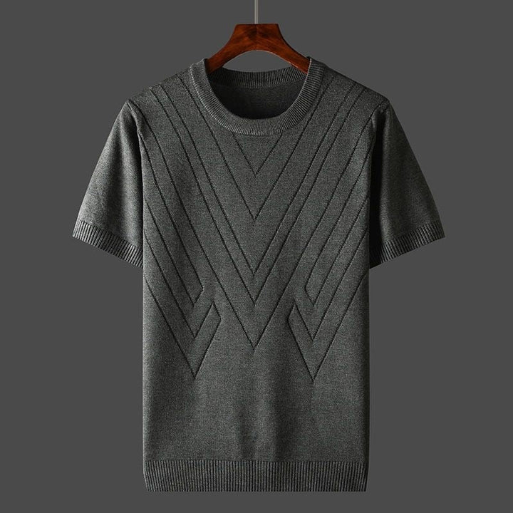 Men's Merino Wool Cashmere Blend T-Shirt-Caleidostore