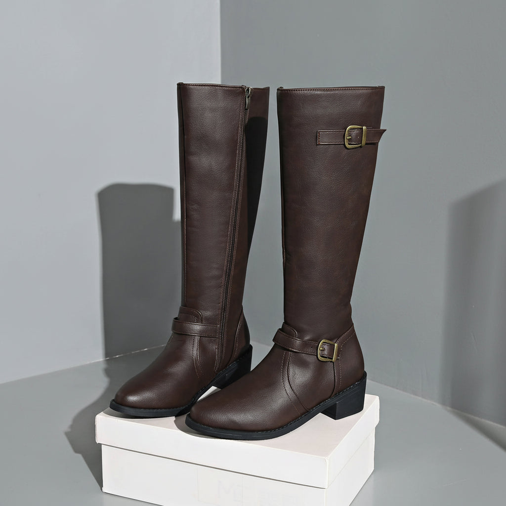 Women's High Top Fashion Boots-Caleidostore