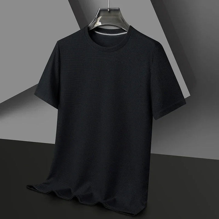 Men's Waffle Knit Casual T-Shirt-Caleidostore