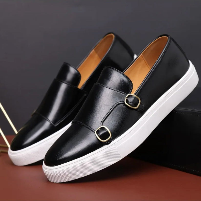 Men's Leather Casual Shoes-Caleidostore