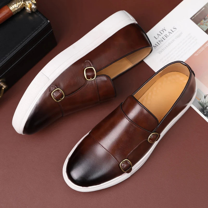 Men's Leather Casual Shoes-Caleidostore