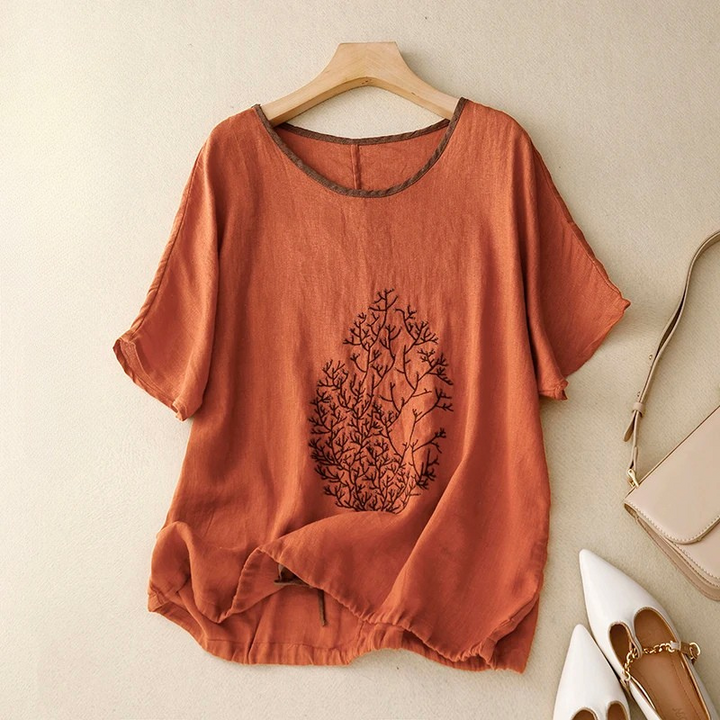 Women's Drawstring Blouse-Caleidostore