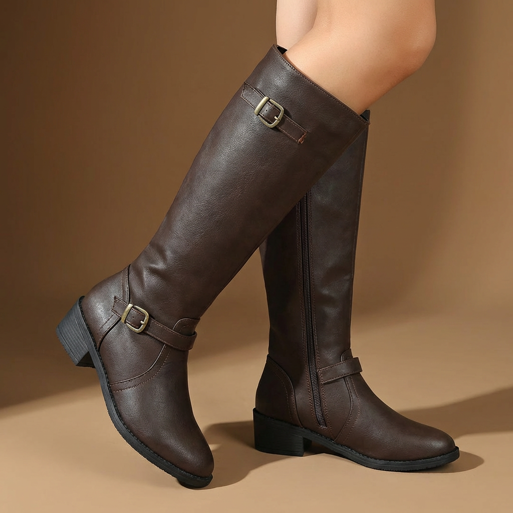 Women's High Top Fashion Boots-Caleidostore